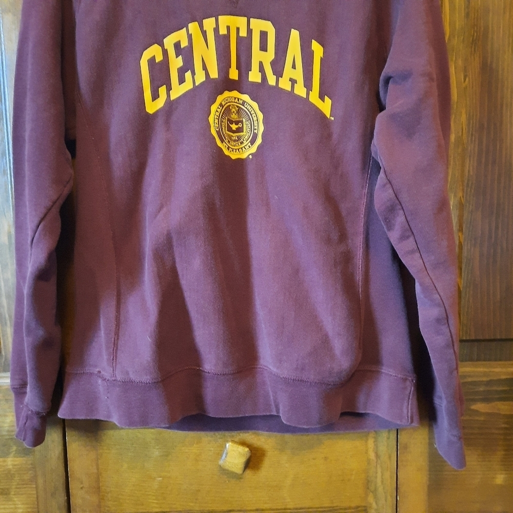 Champion Reverse Weave CMU Central Michigan University Crewneck Sweatshirt - Picture 3 of 9